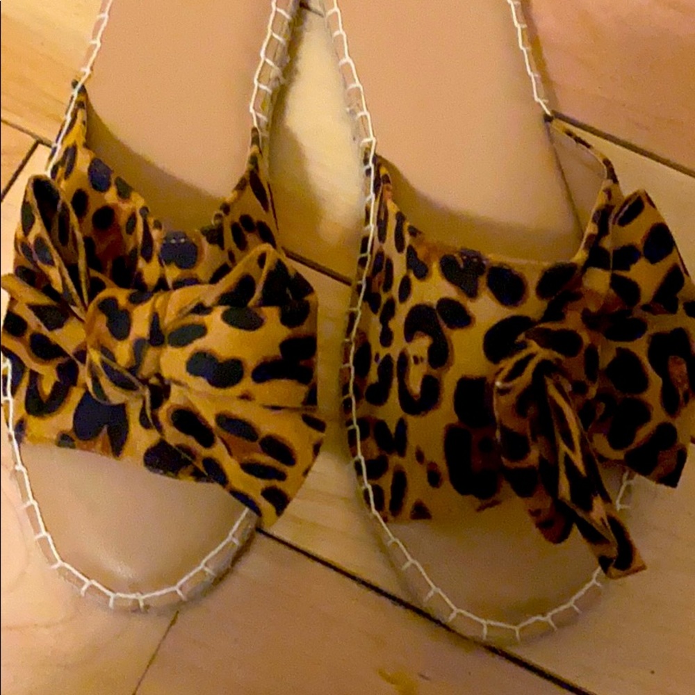 Leopard Slide Sandals